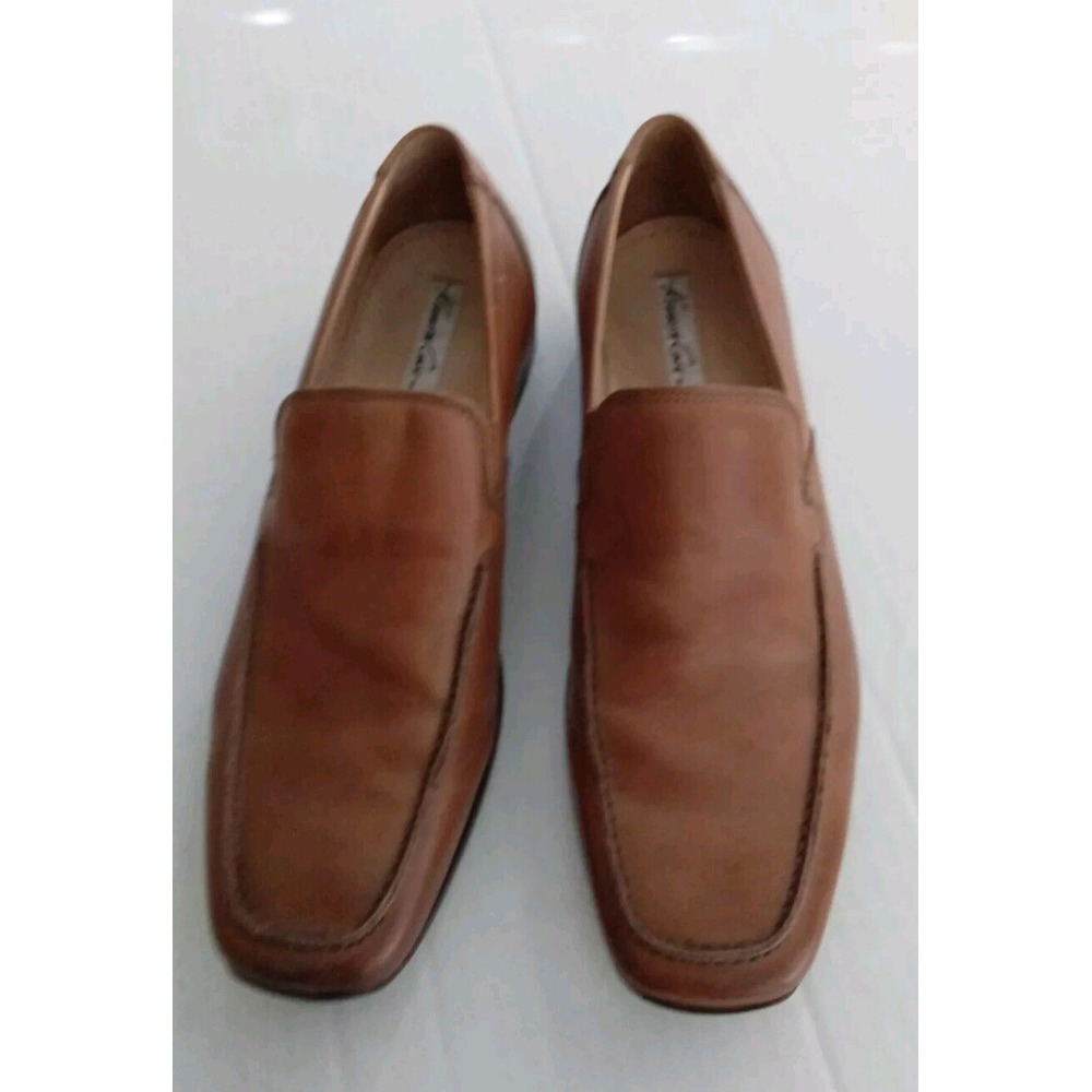 Kenneth Cole‎ Leather Loafers Dress Shoes Slip On Comfort Brown Size?